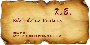 Kárász Beatrix névjegykártya